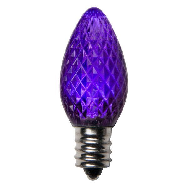 C7 SMD Faceted Style Purple