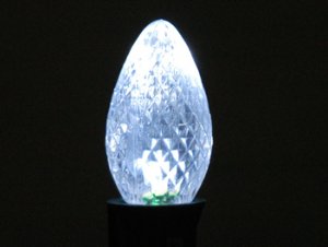 C7 SMD Faceted Style Pure White