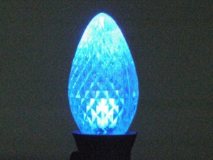 C7 SMD Faceted Style Blue