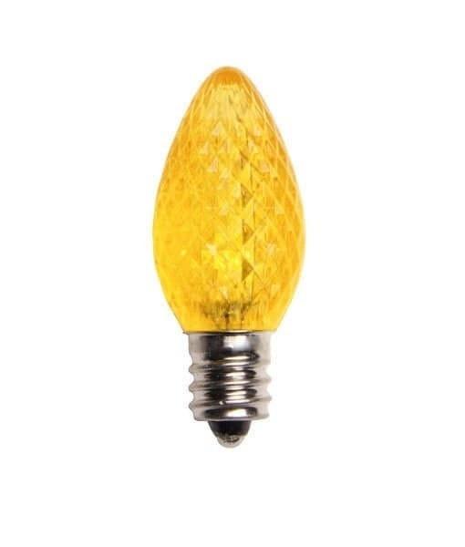 C7 SMD Faceted Style Yellow