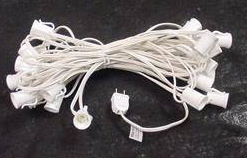 C7 Bulk Wire and Sockets 100 Ft White