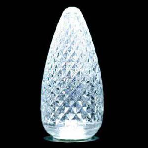 C9 SMD Faceted Style Pure White 25Pk