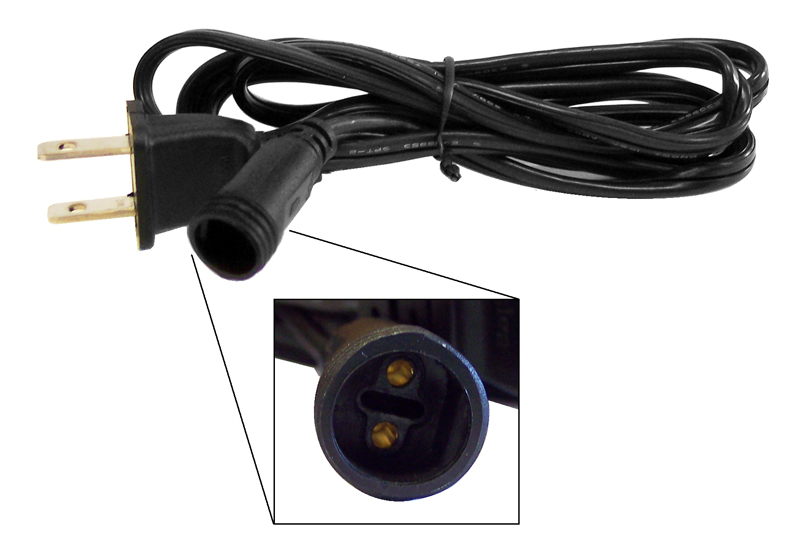 Power Cord for Cascading Snowfall Tubes