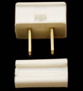 Male Zip Plug White